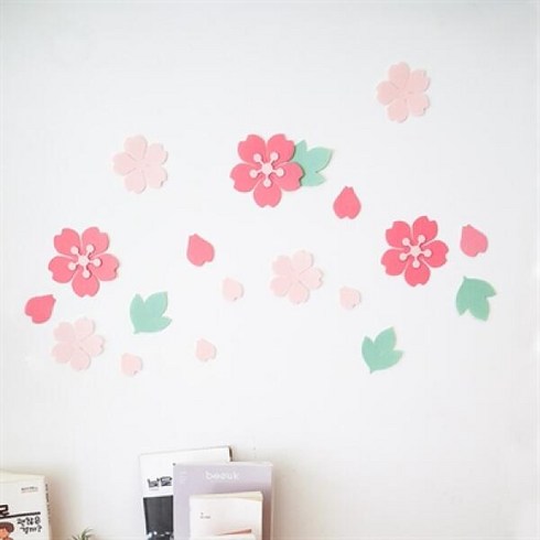 아트박스/아이씨유 벚꽃 데코 스티커, 단품없음