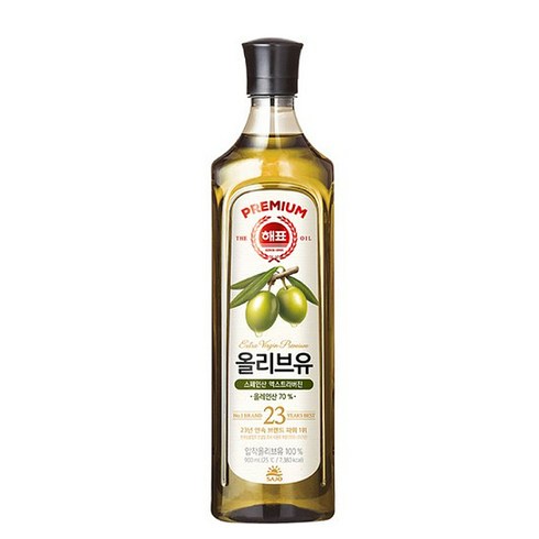 해표 압착 올리브유, 900ml, 1개