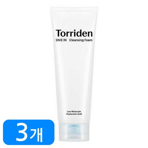 토리든 다이브인 저분자 히알루론산 클렌징 폼, 150ml, 3개