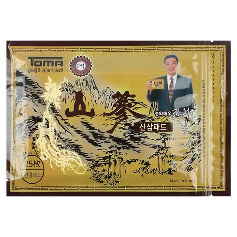 (주)하람커머스 산삼패드 25매, 1개