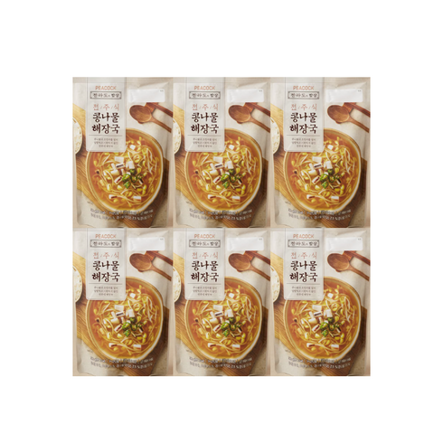 콩나물국밥 - 피코크 전주식 콩나물 해장국 500g x 4개 냉장, 8개