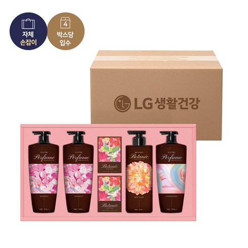 2023년 가성비 최고 LG선물세트 - LG생활건강 정성담은 샴푸&바디세트 프리미엄, 4개
