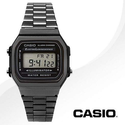 2024년 가성비 최고 카시오랜드 - [CASIO] 카시오 A168WGG-1A 남성 메탈 그레이크롬도금 손목시계