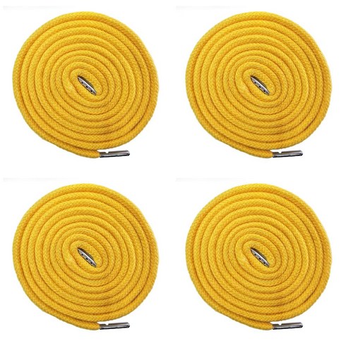 (4개세트) 140cm 원형 후드끈 바지끈 후드티 끈 츄리닝 허리끈 철팁 스트링 35색상, 머스타드, 1세트
