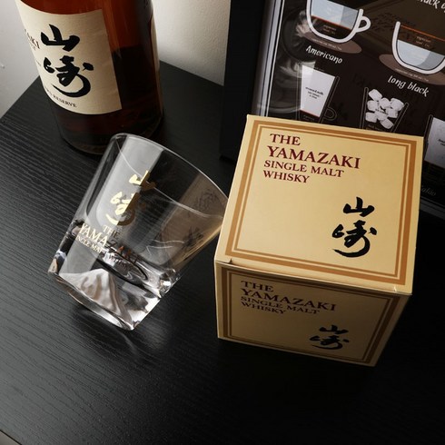 YAMAZAKI 야마자키 산토리 싱글몰트 핸드메이드 크리스탈 위스키 글라스 ft 후지산 300ml, 무패턴, 1개