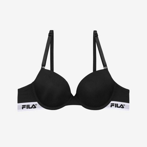 [휠라] [FILA] 리니어로고 밴드 와이어 브라 (FI4BAF2141F_BLK)