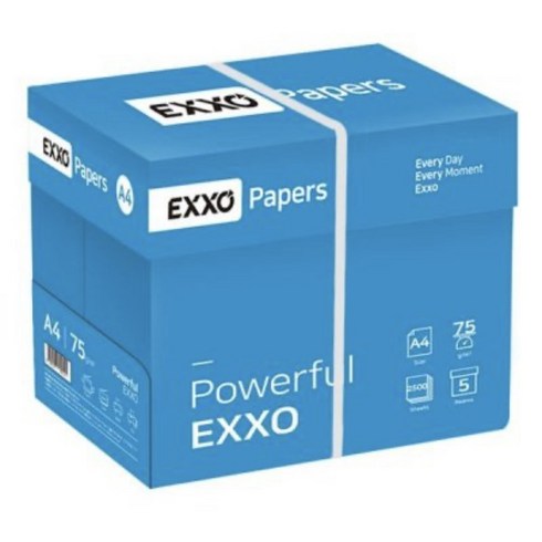 [엑소] (EXXO) A4 복사용지(A4용지) 75g 2500매 4BOX, 상세 설명 참조