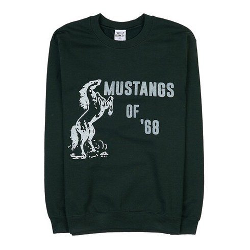 [라벨루쏘] [와일드 동키] FR MUSTANGS FOREST GREEN 무스탕 코튼 맨투맨