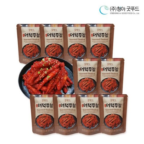 강원도 산골 더덕무침 10팩, 110g, 1세트