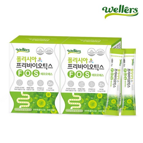 웰러스 폴리시아 프리바이오틱스FOS 1개월분 프락토올리고당, 150g, 2개