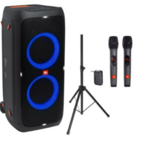 JBL PARTYBOX310 제이비엘 파티박스 310 블루투스 스피커 + JBL 무선마이크 AS3 + 스탠드