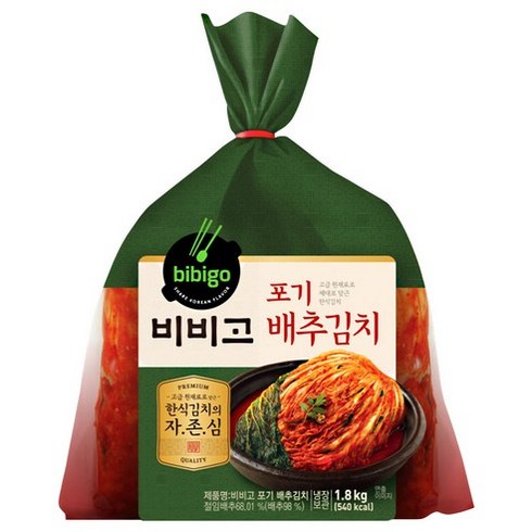 비비고 포기배추김치 1.8Kg, 1개