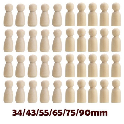 소년과나무 - wholesale 50pc 75mm 90mm 나무 공예 소녀와 소년 35mm diy 수제 빈 가정 장식 못 인형 아기 방을위한 나무 공예, 65mm 소년