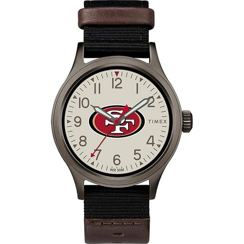 Timex 남성용 TWZFLIOMB NFL 클러치 디트로이트 라이온스 시계 마이애미 돌고래 모던.