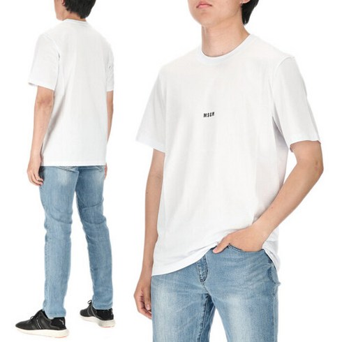 MSGM [명품]MSGM 로고 2000MM500 200002 01 남성 반팔티셔츠 2000MM50020000201