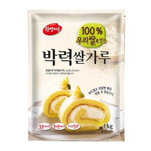 [햇쌀마루]박력 쌀가루 3kg 글루텐프리 햇쌀마루 국산쌀 100% 제빵용, 1개