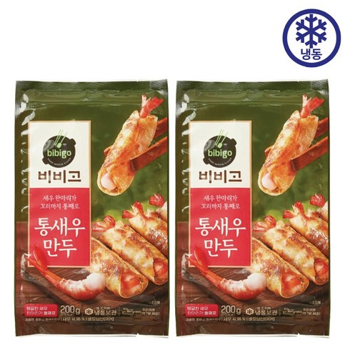 비비고새우만두 - CJ 비비고 통새우만두, 2개, 200g