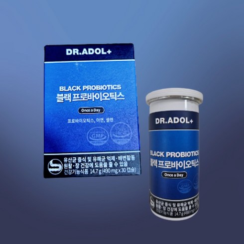 블랙 베리 프로바이오틱스 30캡슐 닥터아돌 블랙프로바이오틱스, 1개, 30정