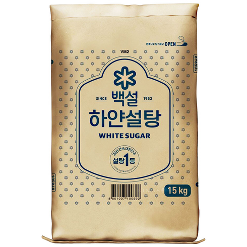 백설탕15kg - CJ제일제당 백설 하얀설탕 15kg