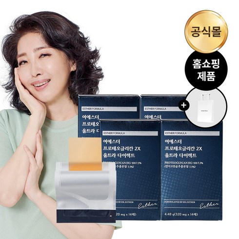 2023년 가성비 최고 프로테오글리칸 - [깜짝할인] 여에스더 프로테오글리칸 2X 울트라 다이렉트 (+쇼핑백), 4개, 14매