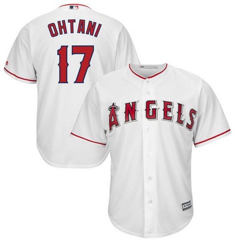 LA 에인절스 오타니 쇼헤이 유니폼 야구 셔츠 해외, 화이트