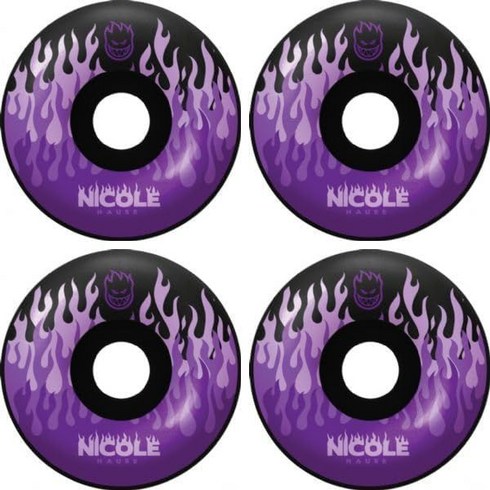 스핏파이어 휠 Nicole Hause Kitted 블랙 스케이트보드 56mm 99a 4개 세트