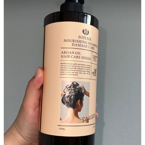 [정품] 쏘헤어 모로코 아르간 탈모샴푸 1000ml 2병 두피부터 탄탄하게 모발엉킴없는 샴푸 탄탄한 영양보충 부드러운 모발세정, 2개
