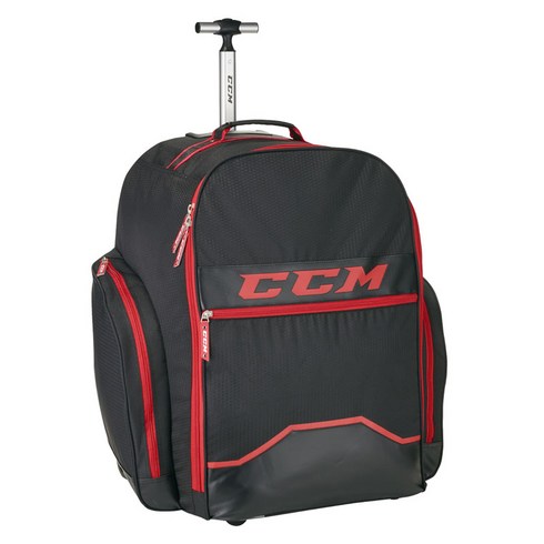 CCM390 아이스하키 무장가방 주니어 휠백팩 아이스하키용품, 블랙/레드