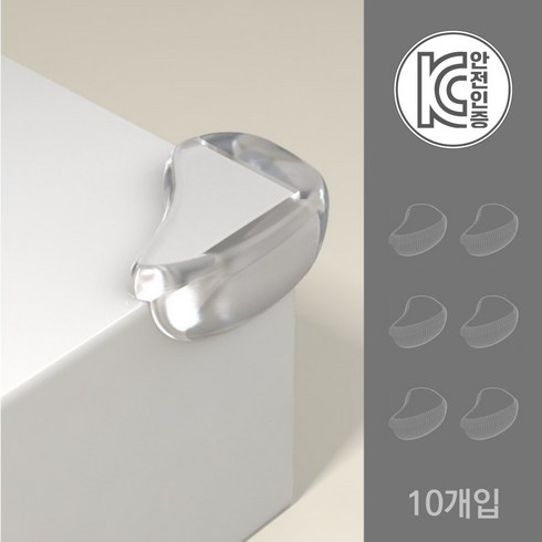 아트위브 도톰한 소프트 충돌방지 코너 가드 투명 모서리 보호대, 물방울형, 10개