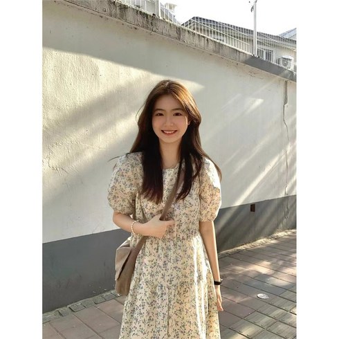 반팔원피스 봄원피스 꽃무늬원피스 데일리원피스