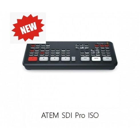 블랙매직정품 ATEM SDI PRO ISO / 아템 SDI 프로 ISO / 4채널 입력 및 레코딩, 1개