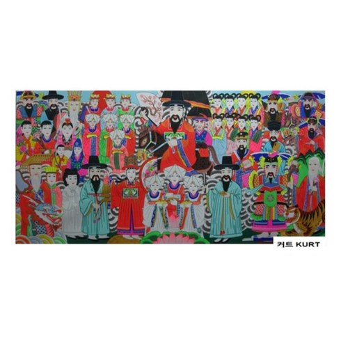 무속 종합 산신 선녀 장군 대신 탱화 큐빅 그림 만들기 비즈 공예 보석십자수 재료, 150x300cm 전체 원형 큐빅