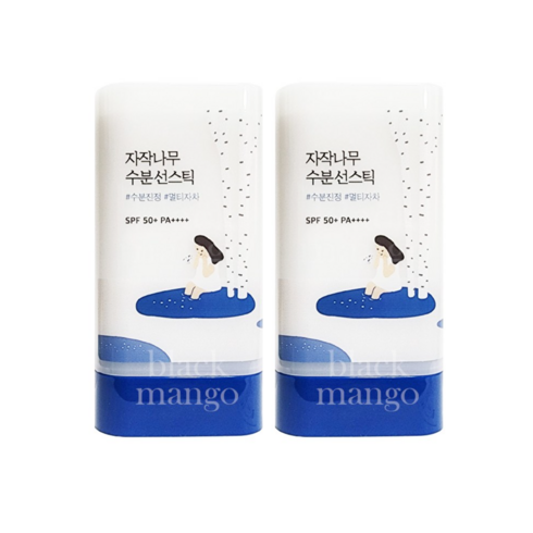 [라운드랩] 데일리케어 자작나무 수분 선스틱 19g (SPF 50+ PA++++), 2개