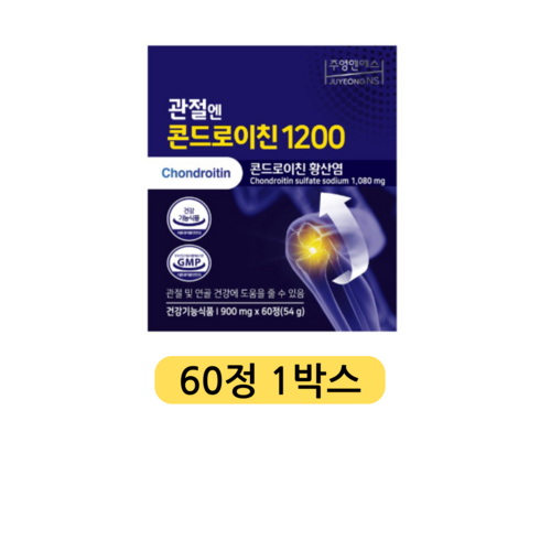 관절엔콘드로이친1200 - 관절엔 콘드로이친 1200, 1정, 60개