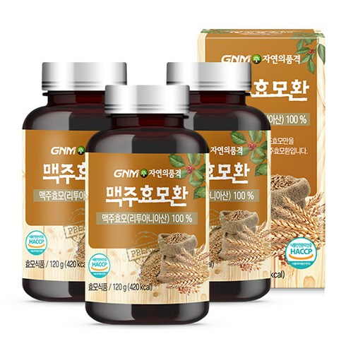 GNM자연의품격 맥주효모환, 3개, 120g