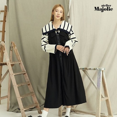 [런칭가 119 900원] 아뜰리에 마졸리 Jaime 젬므 레이어드 원피스 1종