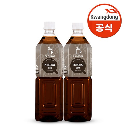 카페드롭탑 아메리카노 블랙 커피 1L x 12개입 [유통기한 : 23.12.05까지], 12개