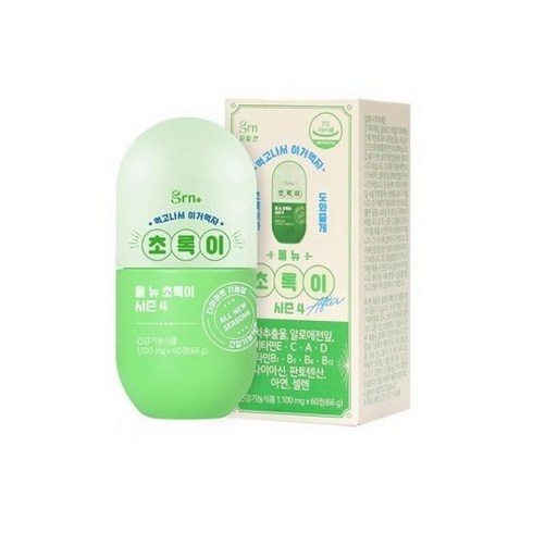 GRN 시즌4 올 뉴 초록이 다이어트 식품, 60정, 5개