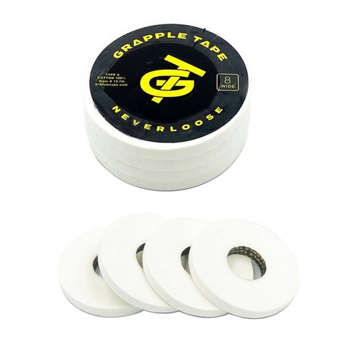 그래플테이프 스포츠 근육 주짓수 레슬링 유도 크로스핏 배구, TYPE-A, 8mm x 13.7m 4개, 4개
