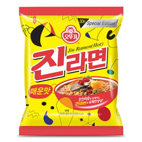 오뚜기 진라면 매운맛 멀티팩 120g, 40개
