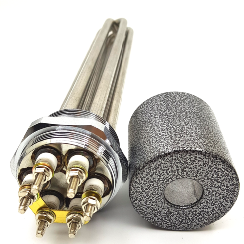 2023년 가성비 최고 심야전기보일러 - 투입히터 50A 소켓 심야전기보일러 온수물끓이는 용도, 7kw, 400mm, 380v단상