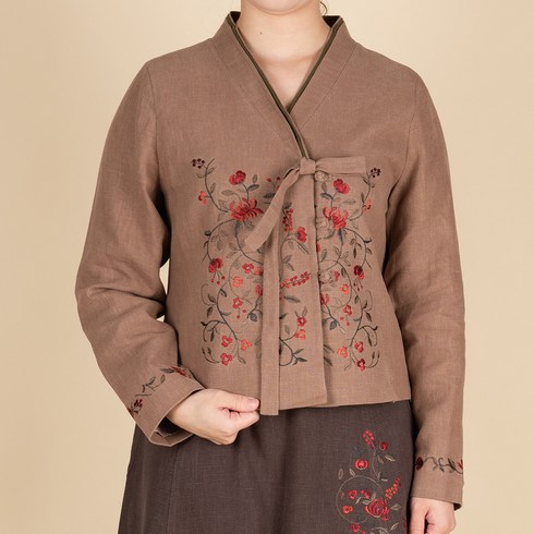 다오네우리옷 여자-해인 면마 프릴저고리 생활한복(개량한복)