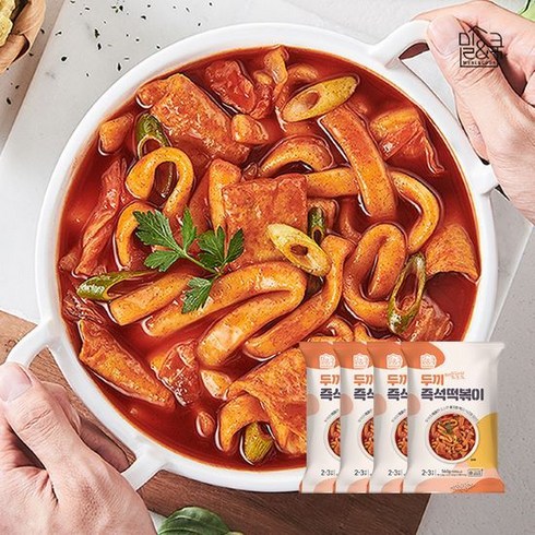 두끼 떡볶이 - 밀&쿡 두끼 즉석떡볶이 560g 4팩, 4개