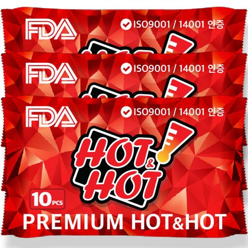 2023년 가성비 최고 핫앤핫핫팩 - 핫앤핫 따끈따끈 프리미엄 핫팩, 10개