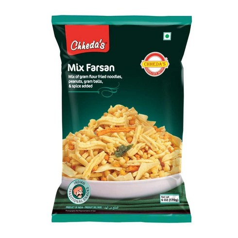 인도 Chhedas Mix Farsan - Besan Sev 땅콩 Boondi - Misal Pav Farsan(350g 1팩), 350g(1팩), 1개, 350g