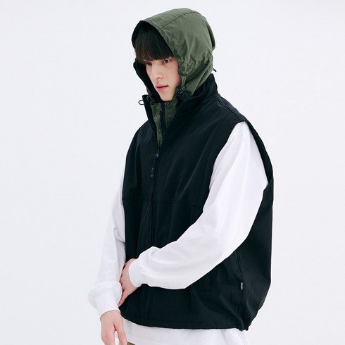 2023년 가성비 최고 비에스래빗보드복 - 비에스래빗 2324 BSRABBIT SINGLE EDGE VEST BLACK 스노우 보드복 자켓 조끼