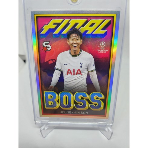 손흥민싸인카드 - 2022 Topps CC Superstars Final Boss 손흥민 카드 EPL 축구카드