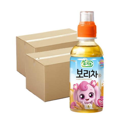 캐치티니핑 보리차 200㎖ 24펫 X 2박스 (총48펫), 캐치티니핑 유기농보리차 200㎖ 24펫 X 2박스 (총