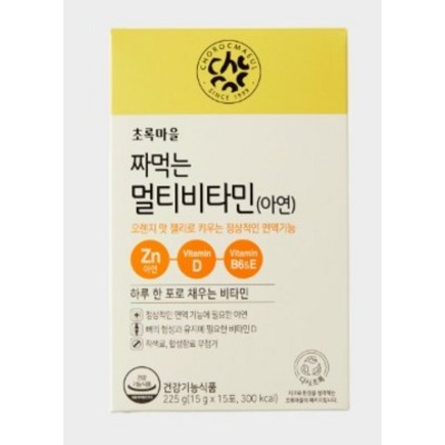 [초록마을] 짜먹는 멀티비타민(15g*15포) 2개, 225g