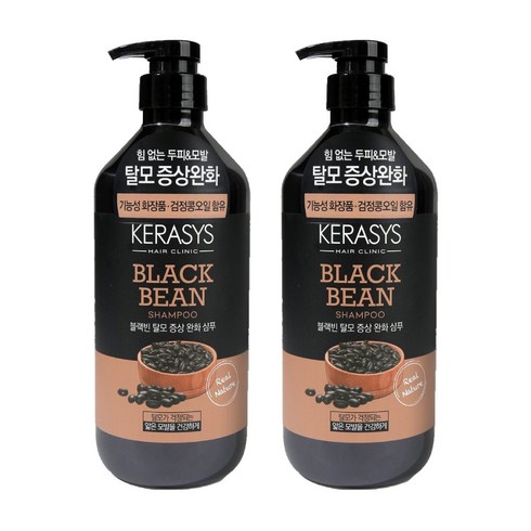 블랙빈샴푸 - 케라시스 리얼네이처 블랙빈 샴푸 800ml, 2개